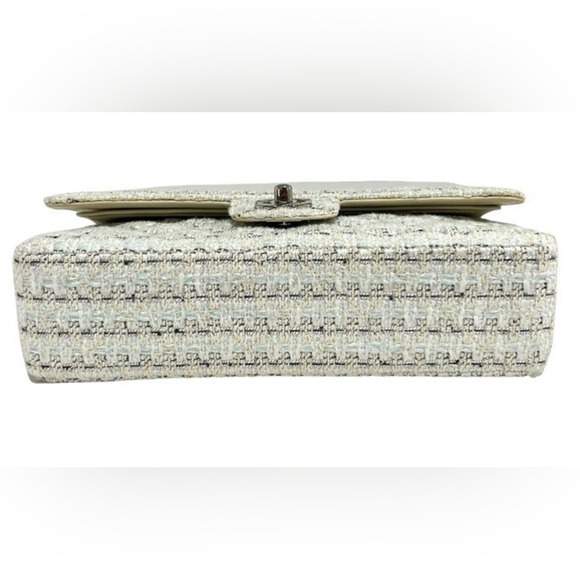 Chanel Women’s‎ Tweed Medium Timeless Classic Double Flap Shoulder Bag AUTHENTIC - Picture 5 of 16